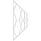 Ekena Millwork Set of Four Panels for 94 1/2"W x 32 1/4"H Fraser Fretwork Wainscot Wall Paneling WPKP16X01X47FSR - alternate 4